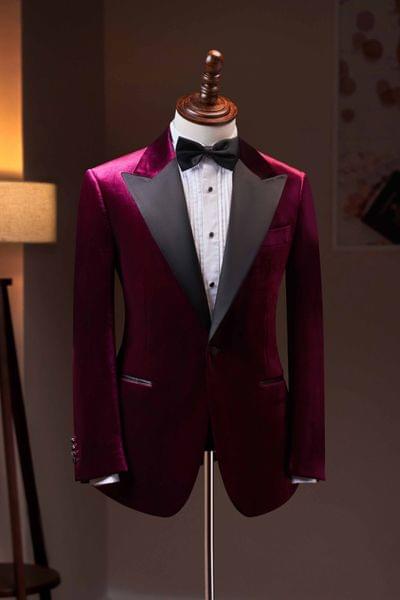 Áo vest đỏ nhung